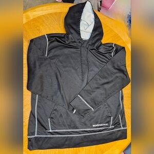 Echo Black Hoodie with Gray Accents